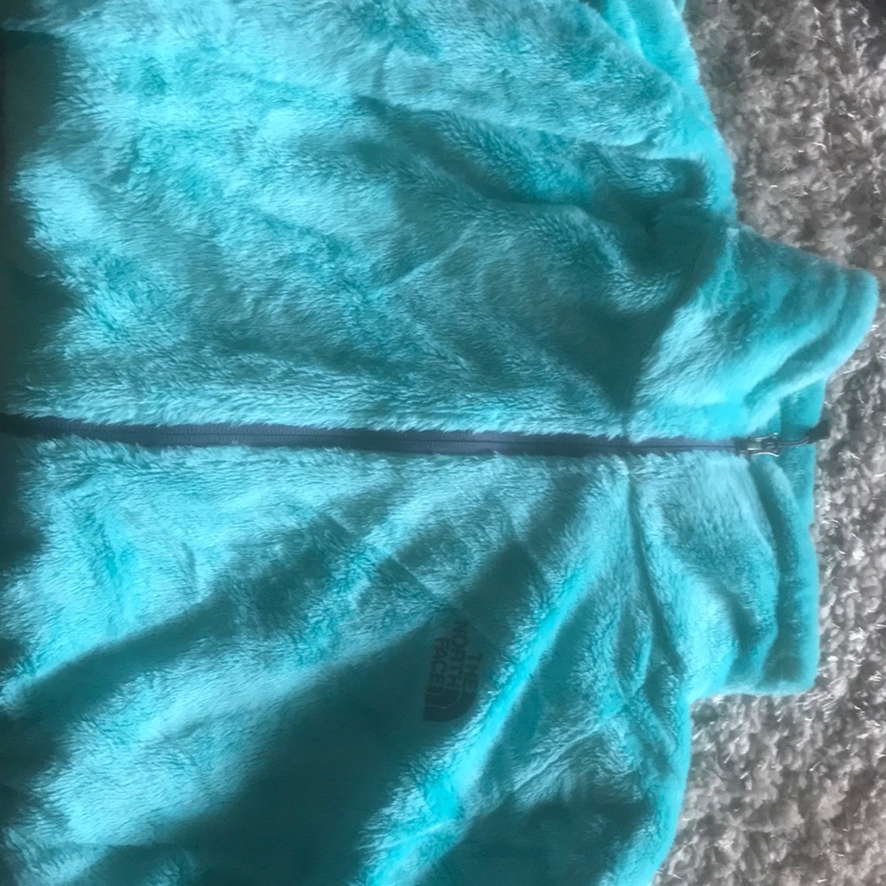 North face jacket has wax on it from a Scentsy pot